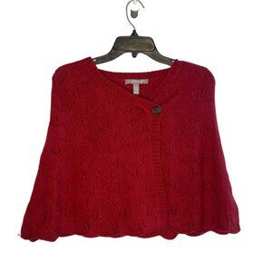At Studio NWT womens Cashmere Lambswool Rabbit Hair knit shawl Size M/L
